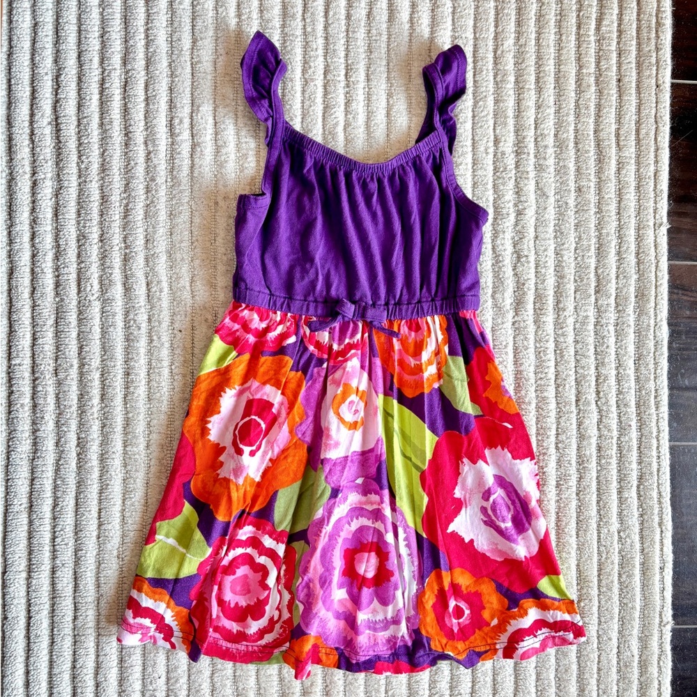 Crazy 8 cotton jersey dress, Girls size 5-6, EUC